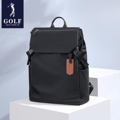 GOLF/高尔夫双肩包男士背包大容量15.6寸电脑包时尚新潮学生书包男包包耐用休闲双肩包 D253815