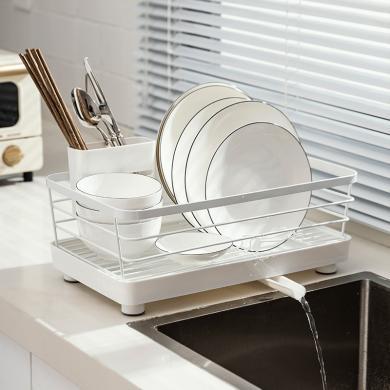 摩登主妇厨房置物架碗盘碗碟收纳架家用碗筷收纳盒水槽沥水架碗架