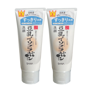 【支持购物卡】【2支】日本SANA莎娜 sana洗面奶 豆乳美肌泡沫洁面乳洗面奶 150g/支