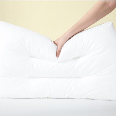 【全棉枕两只装】Dohia 多喜爱枕头芯全棉透气定型护颈枕 如梦优眠定型对枕