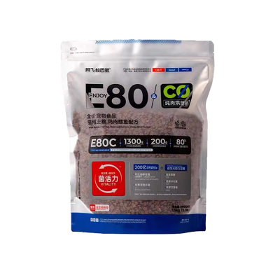 阿飞和巴弟-E80C全阶段通用粮1.5kg【添加益生元增加菌活力】