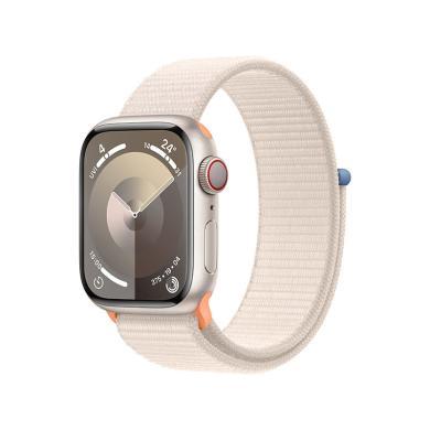 【支持购物卡积分】Apple Watch Series 9 41毫米  苹果手表S9 智能手表运动手表 铝金属表壳 回环式运动表带健康电话手表