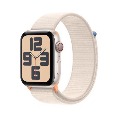 【支持购物卡积分】Apple Watch SE 2023款 44mm 苹果手表GPS版 可选蜂窝款 智能手表铝金属表壳回环式运动型表带 健康管理电话手表