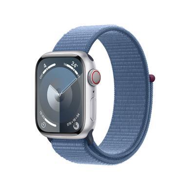 【支持购物卡积分】Apple苹果手表S9 45毫米 智能手表运动手表 铝金属表壳 回环式运动表带 电话手表