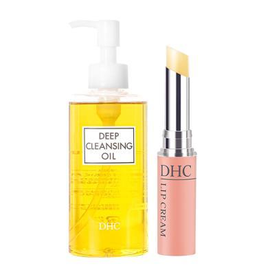 【支持购物卡】DHC 橄榄护唇膏1.5g+橄榄卸妆油200ml组合套装