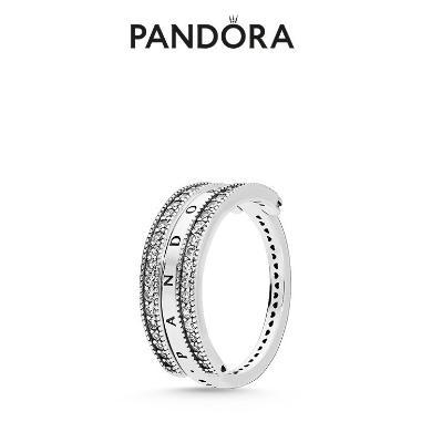 [刘雨昕同款]Pandora潘多拉翻转式Pandora的心戒指轻奢小众设计精致情人节礼物197404CZ