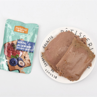 麦富迪牛肉湿粮包牛肉+荔枝95g*12/盒