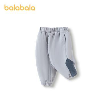巴拉巴拉婴儿运动裤冬装新款男宝宝长裤加绒保暖200422108103