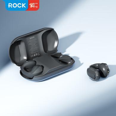洛克（ROCK）s系列蓝牙耳机骨传导概念开放式真无线不入夹耳耳夹式蓝牙5.4耳机运动跑步通话降噪华为苹果oppo通用