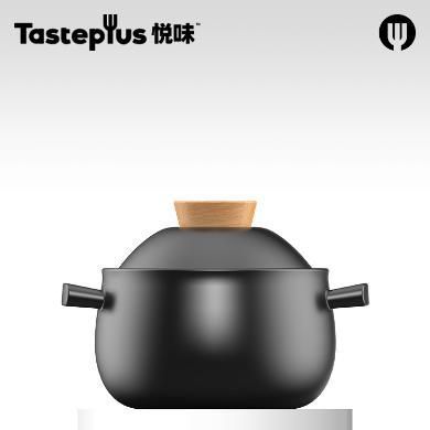 悦味砂锅煲汤炖锅焖锅盖变碗煤气灶燃气家用陶瓷锅 1.6L/2.8L/3.8L