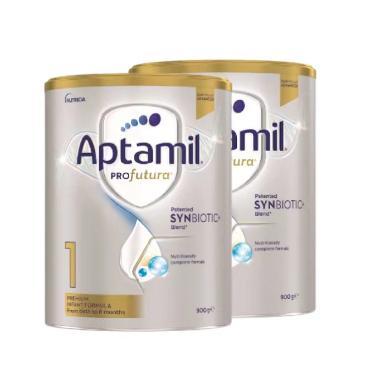品牌直供【2罐装】澳洲Aptamil爱他美白金版婴儿配方奶粉 1段 0-6月龄 900g*2
