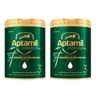 品牌直供【2罐装】澳洲Aptamil爱他美奇迹绿罐幼儿配方奶粉 3段 1岁以上 900g*2
