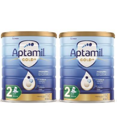 品牌直供【2罐装】澳洲Aptamil爱他美金装版奶粉 2段 6-12个月 900g*2