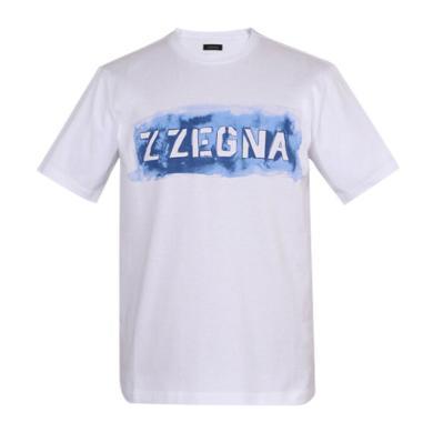 【支持购物卡】Zegna/杰尼亚 男士时尚潮流棉质印花短袖T恤多色可选香港直邮