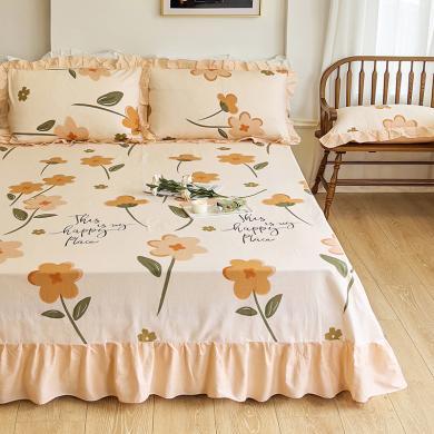 DREAM HOME 床上用品床单全棉床单纯棉床单花边床单家用四季大床单单件ANJJ