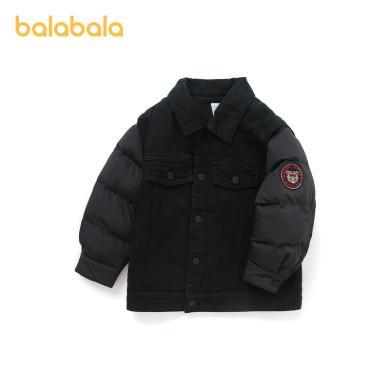 巴拉巴拉儿童棉服男童外套冬款时尚儿童加厚保暖外套 201122106101