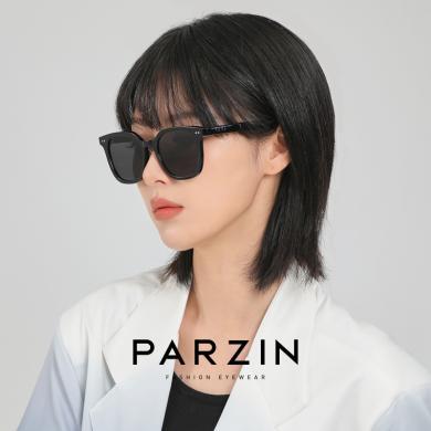 帕森PAZA系列太阳镜男女时尚黑框显瘦遮阳防晒墨镜防紫外线12707