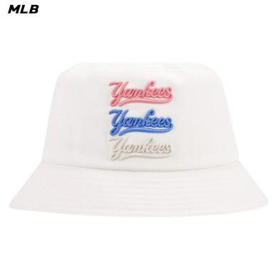 【预售2-3天】MLB男女情侣盆帽三色徽标刺绣渔夫帽H-32CPHI111