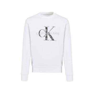 【支持购物卡】Calvin Klein 卡尔文.克莱恩CK 男士潮流百搭白色圆领长袖套头卫衣香港直邮