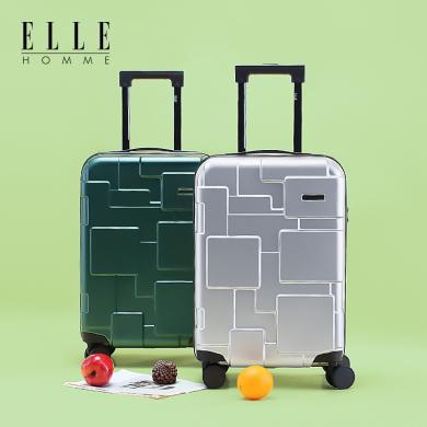 ELLE HOMME爆款拉链拉杆箱时尚26寸旅行箱行李箱