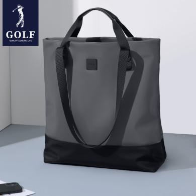 GOLF/高尔夫新款可折叠手提包男士机能时尚休闲大容量初中高中大学生公文包日常通勤收纳男包GAD12890