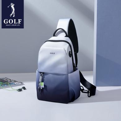 GOLF/高尔夫新款男士胸包男渐变小背包时尚手机包休闲牛津布斜挎包男包包 D352980