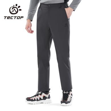 TECTOP/探拓户外男款冬季外穿防风防水加绒加厚保暖冲锋裤长裤