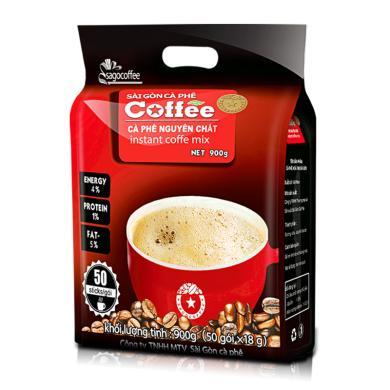 西贡咖啡原味50条900g袋装三合一速溶咖啡粉