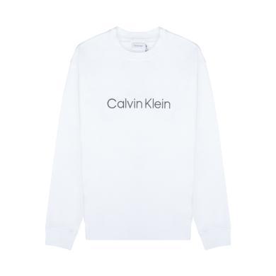 【支持购物卡】Calvin Klein 卡尔文.克莱恩CK 男士简约字母印花圆领长袖套头卫衣香港直邮