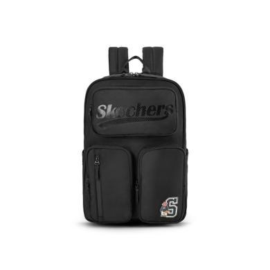 Skechers斯凯奇男女校园时尚多功能大容量多隔层简约旅游出差双肩背包SL322U062