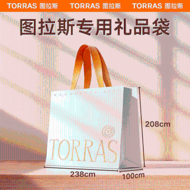 图拉斯（TORRAS）车载香薰高档礼品袋手提袋子高级感礼物袋伴手礼包装袋 活力橙