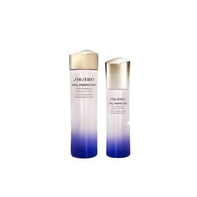 【支持购物卡】Shiseido资生堂悦薇水乳正装量新款蓝瓶 (水75ml*2+乳50ml*2 ) 送化妆包