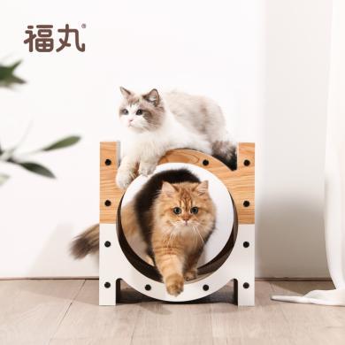 福丸拼色立式猫咪抓板耐用不易掉屑瓦楞纸大型猫抓垫猫咪玩具猫板