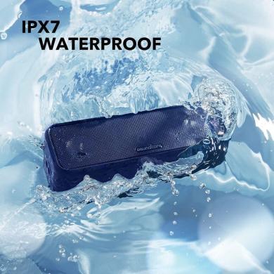 声阔SoundCore 3 无线蓝牙音箱立体声 双驱动器100%纯钛振膜 增强低音IPX7防水 A3117