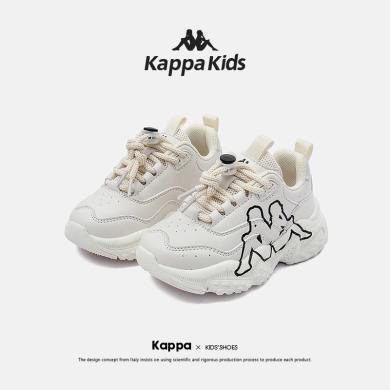 Kappa卡帕童鞋儿童老爹鞋女童2024春季新款男童运动鞋软底休闲鞋KAZD231061