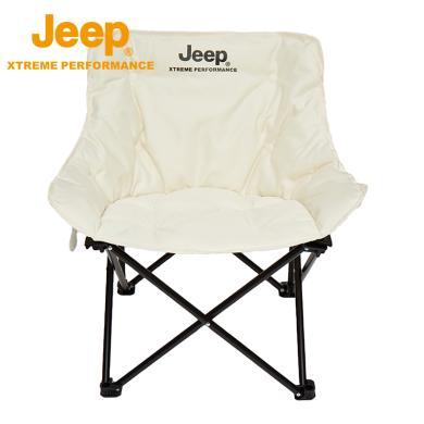 【加厚加粗】Jeep/吉普户外便携折叠椅高承重露营椅子美术生写生月亮椅P313078103
