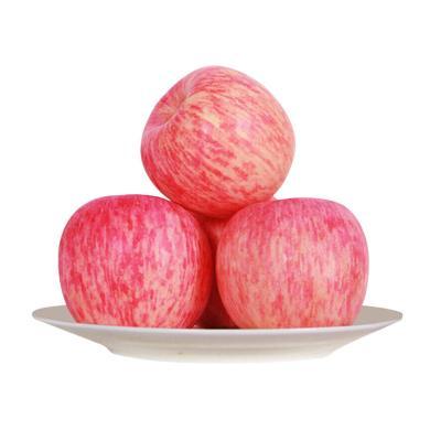【陕西特产】 产地直发 陕西红富士苹果 新鲜水果  70-75mm 约5斤  脆甜多汁【净重4.5斤】