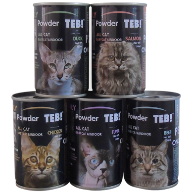 TEB汤恩贝活力猫茶150g*5 猫咪营养汤成幼猫零食罐头宠物奶饮罐