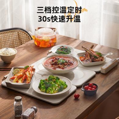 大宇（DAEWOO）折叠暖菜板 家用多功能方形热菜板暖菜垫 快速升温加热板饭菜保温板 WB01