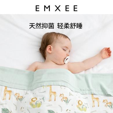 嫚熙婴儿盖毯纱布新生夏季薄款小被子儿童冰丝空调被MX498215252