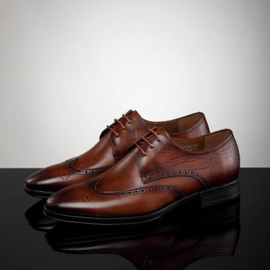 Chrisdien Deny克雷斯丹尼新款男鞋牛皮系带正装舒适商务鞋男士鞋子