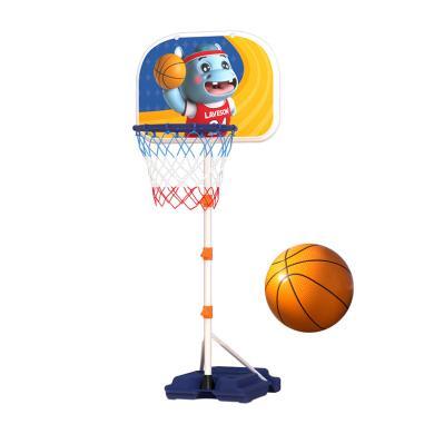 婴侍卫儿童卡通篮球架男孩投篮玩具可调节高度室内外篮球架小篮框玩具AY20871