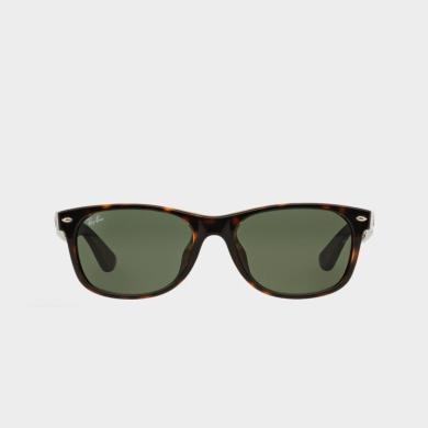 【支持购物卡】 雷朋 徒步旅行者系列男女款太阳镜 玳瑁色镜框绿灰色镜片 RB2132F-902L-55