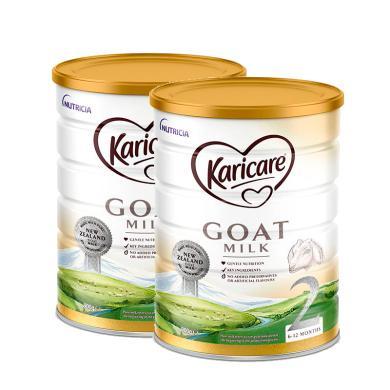 【2罐装】澳洲新西兰进口 karicare可瑞康 婴幼儿宝宝羊奶粉900g/罐 （6-12个月）2段 山羊奶