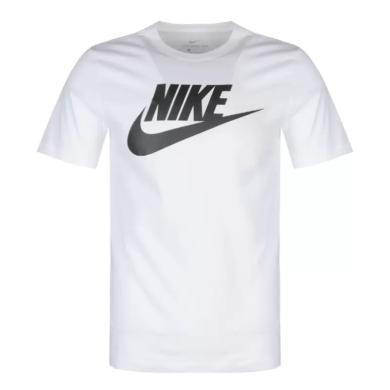 Nike耐克男T恤夏季纯棉针织休闲运动亲肤柔软情侣短袖AR5005-101