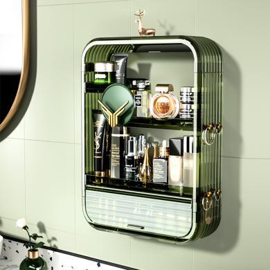 星优轻奢版浴室家用化妆品置物架日式免打孔收纳储物架厨房壁挂置物架S8283