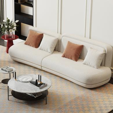 新品布艺沙发布艺沙发棉麻2023实木沙发小户型三人位客厅现代
