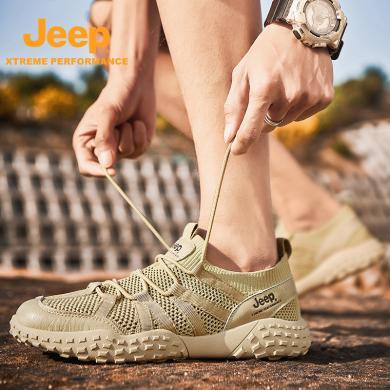 Jeep/吉普男士新款运动休闲鞋户外耐磨防滑舒适软底徒步登山鞋P321091211