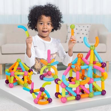 纽奇小磁力棒早教DIY磁力贴积木玩具磁力片益智儿童玩具6973468264304/6973468264311