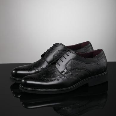 Chrisdien Deny克雷斯丹尼新款男士商务正装皮鞋布洛克雕花系带英伦绅士办公男鞋